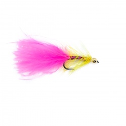Barbless Dancer yellow and hot pink
